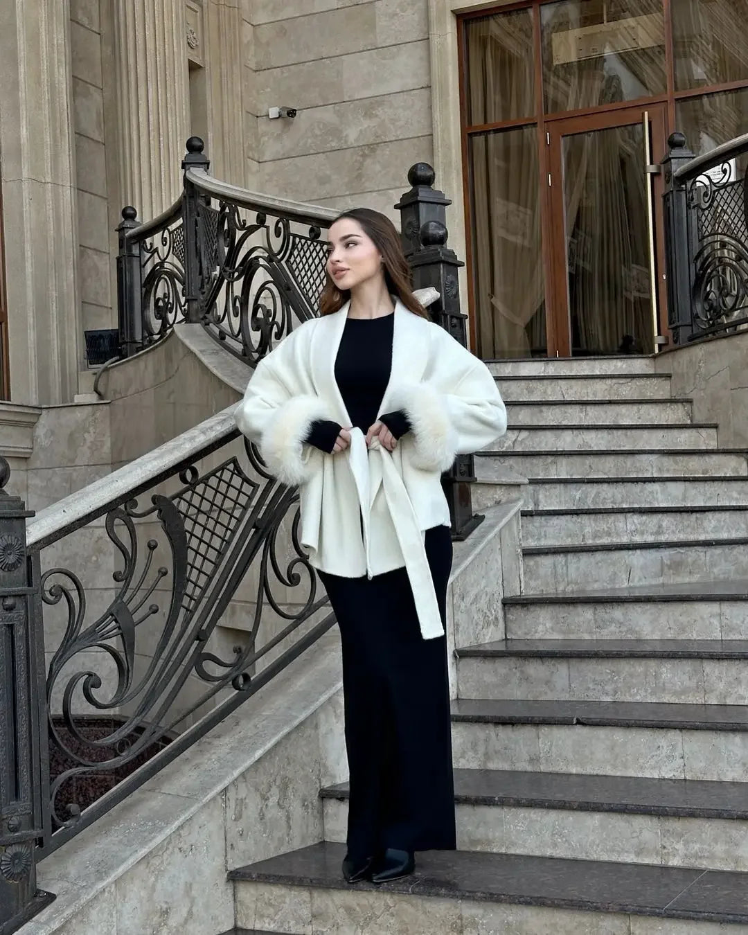 Women’s Casual Lapel Woolen Coat