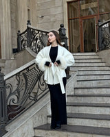 Women’s Casual Lapel Woolen Coat
