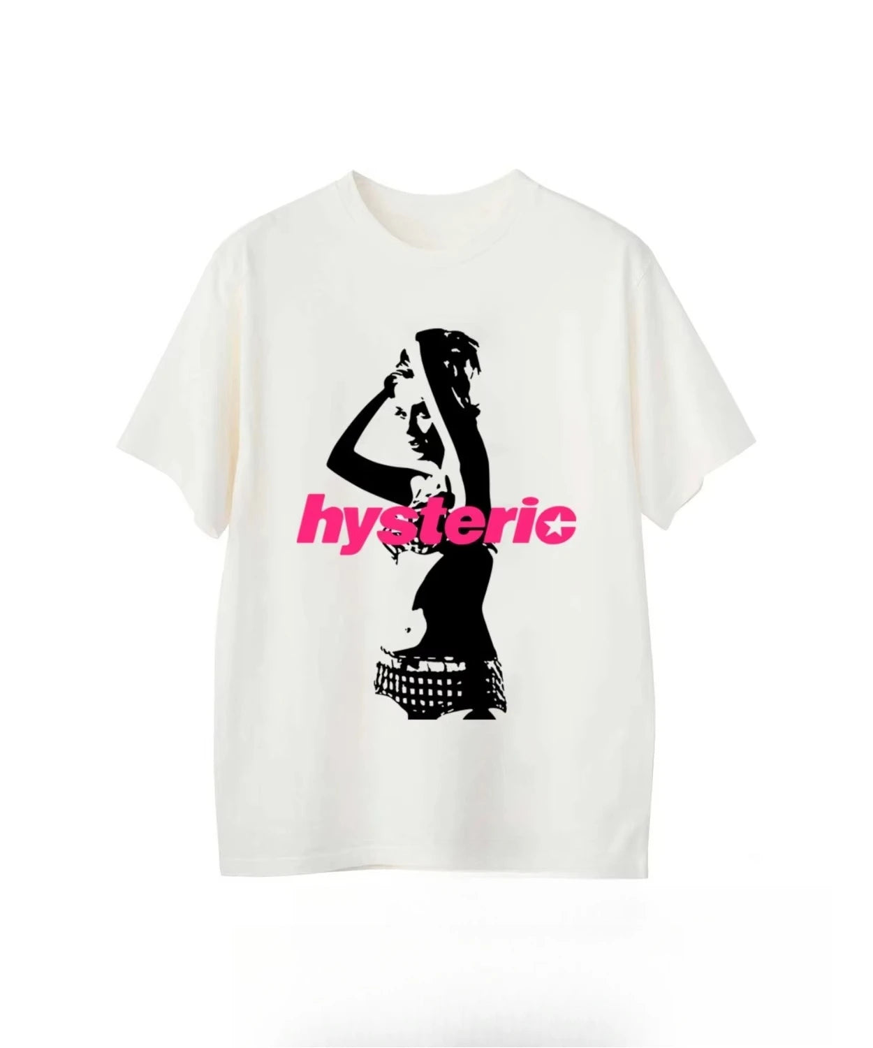 Hysteric Graphic Tee – Unisex Street Style, Summer 2025