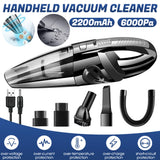 Cordless Handheld Vacuum | 6000Pa Wet & Dry | USB