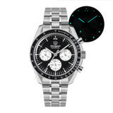 Watchdives WD1863 Chronograph Watch VK63 Quartz Movement Bubble Sapphire Crystal 10Bar Waterproof Luminous 39mm Vintage Watches