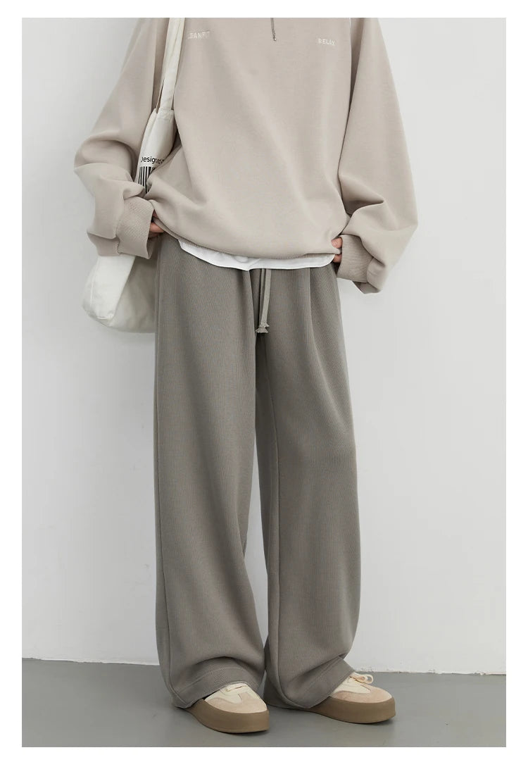 Women's High-Waisted Drawstring Wide-Leg Pants