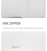 OULEX For Tesla Model 3 Y/Juniper Flocking/Leather Car Seat Neck Pillow Soft Memory Neck Pillow High-Quality Headrest Support