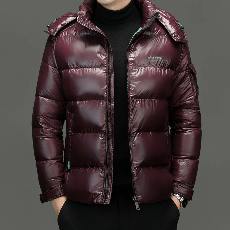 Men's Quilted Hooded Parka – Warm Winter Jacket