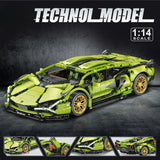 Creative DIY Racing Car Model Building Bricks Kit Advanced MOC Construction Toys for Adults Boys Girls Holiday Gift Idea