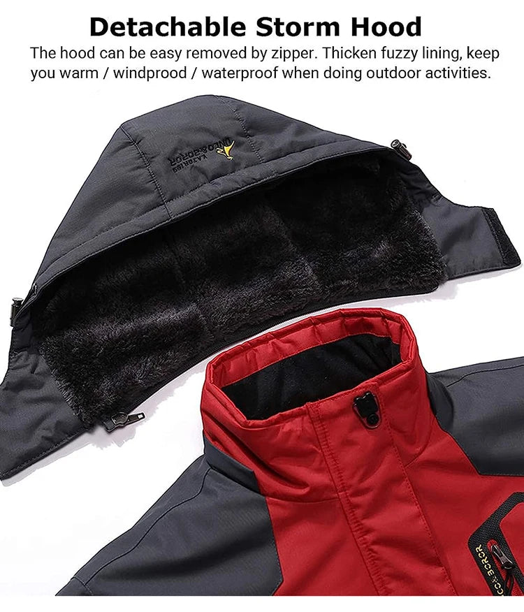 Men's Fleece-Lined Winter Parka | Waterproof Outdoor Jacket