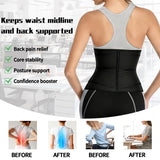 Double Belt Neoprene Waist Trainer – Adjustable Zip-Up Workout Cincher for Women