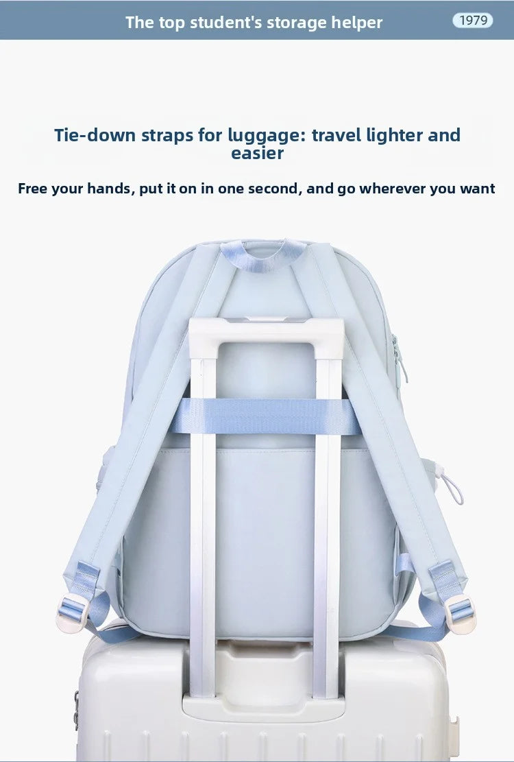 2026 Female Fashion Men High Capacity Waterproof College Backpack Trendy Women Laptop School Bags Cute Girl Travel Book Bag