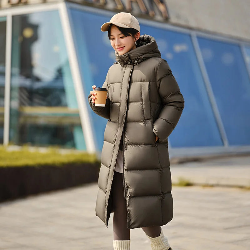 Women’s Longline Hooded Down Jacket