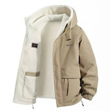 Men’s Fleece-Lined Hooded Winter Jacket
