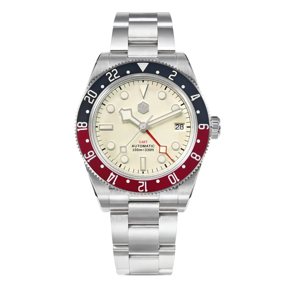 San Martin 39mm NH34 GMT Automatic Watch SN0109