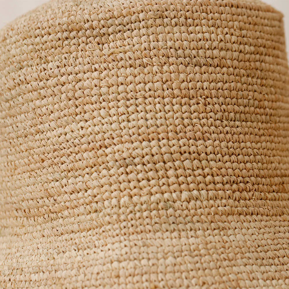 Raffia Sun Hat with Bow | Women's Beach & Travel Hat