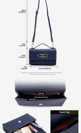 Letter Print Crossbody Satchel