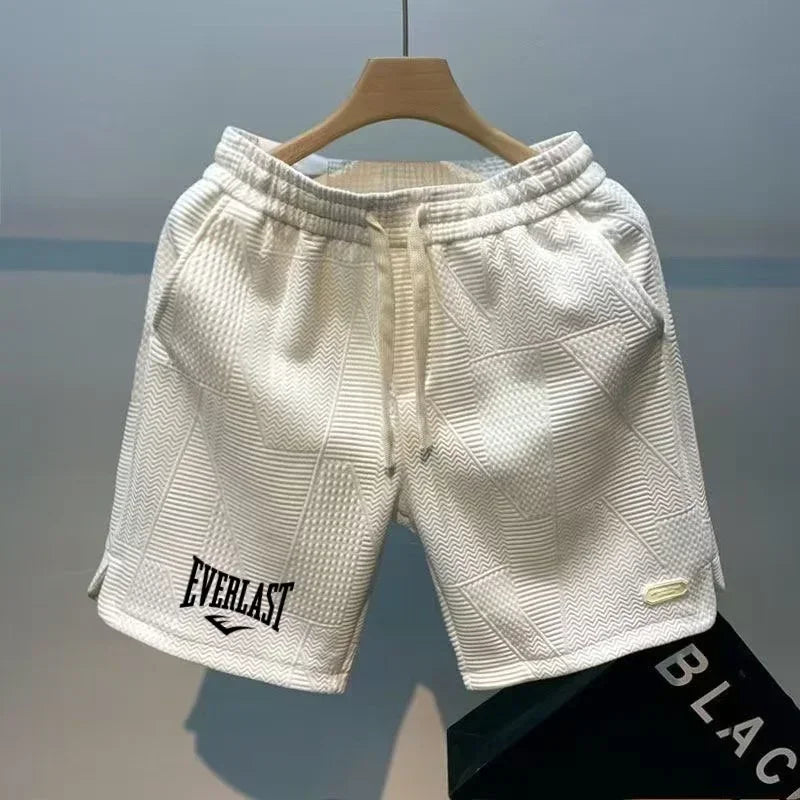 Men's Casual Printed Shorts — Breathable Drawstring, Spring & Summer