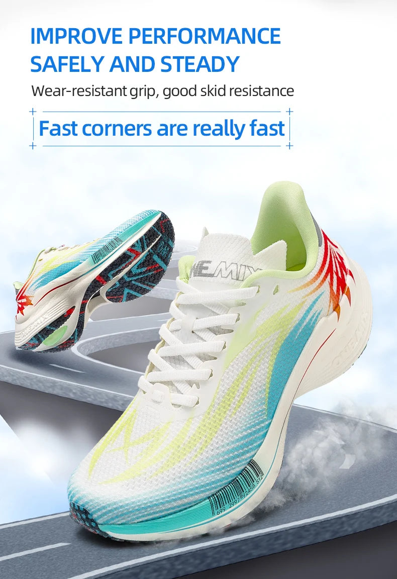 ONEMIX Beam New Arrival Training Running Shoes for Men Full Sole Nylon Plate Sport Shoes Breathable Summer Female Jogging Shoes