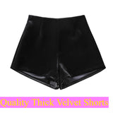 FAGADOER Winter New Sexy Fur Patchwork 2 Pieces Set for Woman Outfits Long Sleeves Bodycon Playsuits + Shorts Female Streetwear
