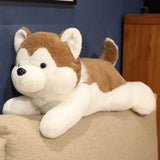 Cute Lying Husky Plush Pillow