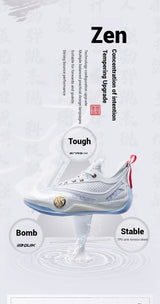 361 Degrees ZEN VI PRM Men's Basketball Sports Shoes Middle-Top Combat Wear-Resistant Non-Slip Support Sneakers Male 672431102