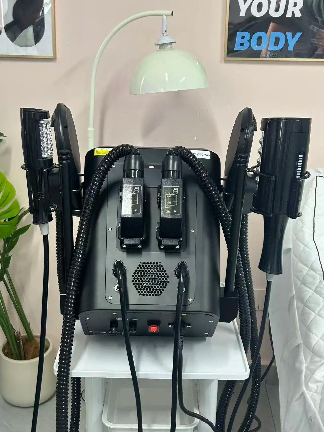 EMSzero EMS Body Sculpt Machine With 360° RF Roller 2-in-1 Muscle Gainer Slimming Fitness Massage Health And Beauty Equipment