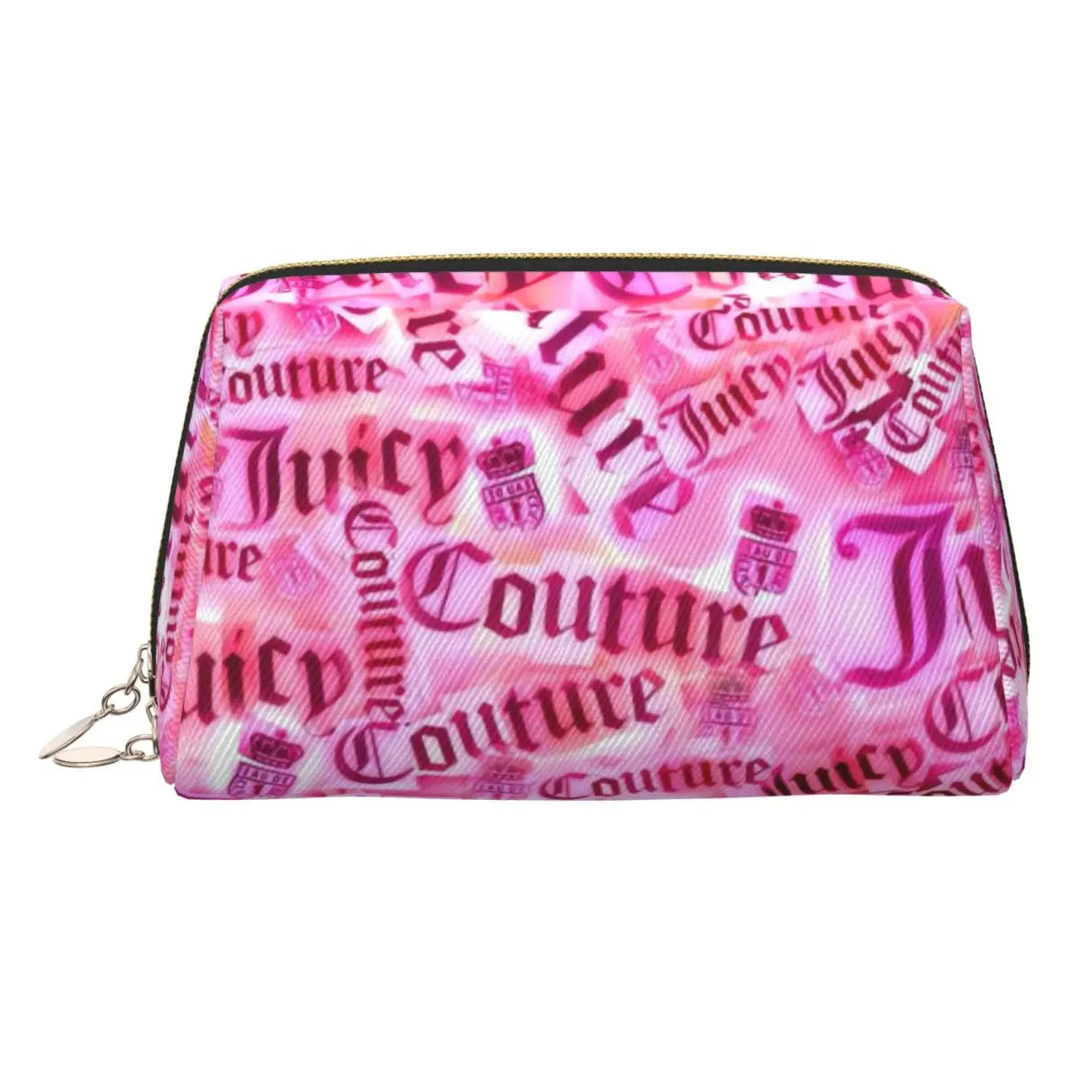 J-Juicy-C-Couture Makeup Bag Zipper Pouch Travel Cosmetic Bags Large Leather Portable Cosmetic Bag for Women