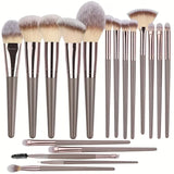 Professional 3-20pc USA-Made Makeup Brush Set - Goat & Synthetic Hair