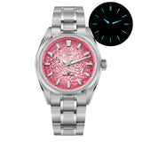 Watchdives WD0003C ice Crack Dial 38mm Men Watch VH31 Sweep Seconds Quartz Movement Sapphire Luminous 10Bar Waterproof Watches