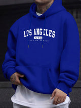 Men's Los Angeles Print Drawstring Hoodie