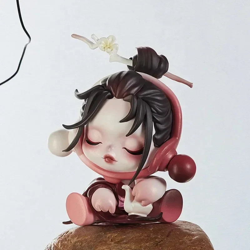 POP MART SKULLPANDA The Ink Plum Blossom Series Trendy Blind Box Toys Mystery Box Mistery Action Figure Surprise Birthday Gift