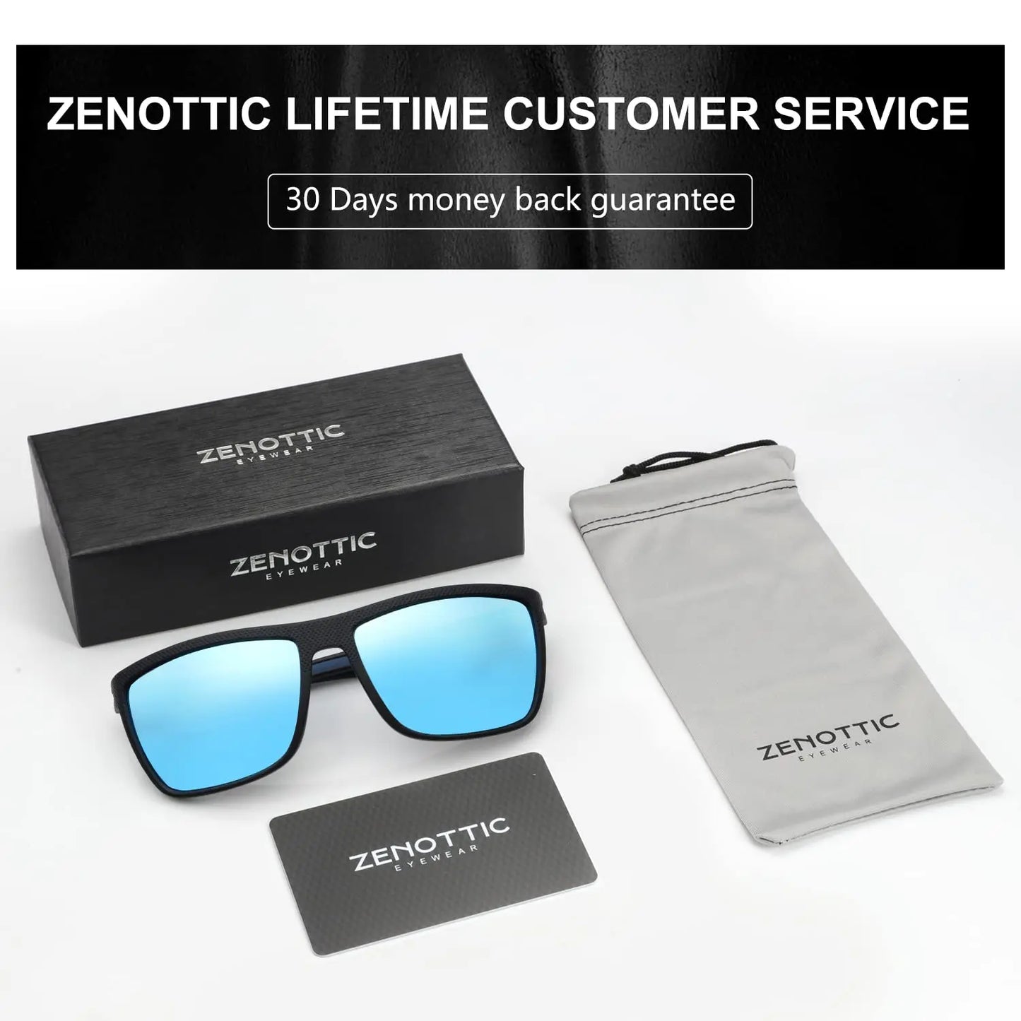 Zenottic Men's Polarized Sunglasses – UV400 TR90 Frame