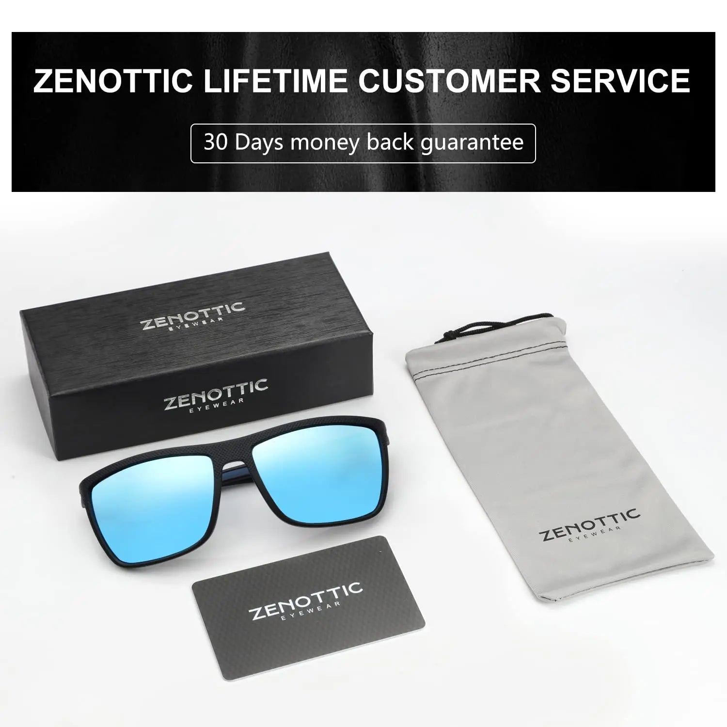 Zenottic Men's Polarized Sunglasses – UV400 TR90 Frame