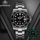 ADDIESDIVE Luxury Men's Automatic Watch 8215 Mechanical Watch BGW9 Luminous Sapphire Glass Diver's Watch Men Analog Watch AD2503