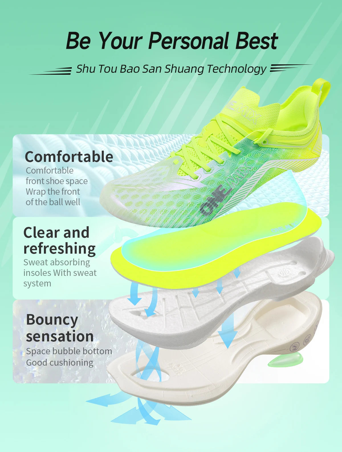 ONEMIX Pace Beam Marathon Running Shoes for Men Anti-slip Ultra-light Rebound Athletic Shoes Carbon Plate Sport Walking Sneakers