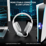 ATTACK SHARK L80PRO Wireless Gaming Headset Tri-Mode 2.4G Bluetooth Wired Ultra-Light Low Latency Noise Cancelling with Mic