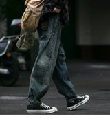 Men's Loose Fit Denim Cargo Jeans