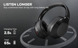 FIFINE Bluetooth wireless headset,Noise Canceling Headphones with Transparency Mode,Deep Bass,Clear Calls,80H Playtime -X3