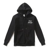 Top Quality Custom Cotton Zipper Hoodie Print Photo Text Brand Logo Men Womens Thick Fleece Autumn Winter Warm Sweatshirt 350gsm