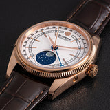 Sugess 40mm Watch of Men Moonphase Automatic ST2108 Movement Sapphire Crystal Mechanical Wristwatches Waterproof Date S452