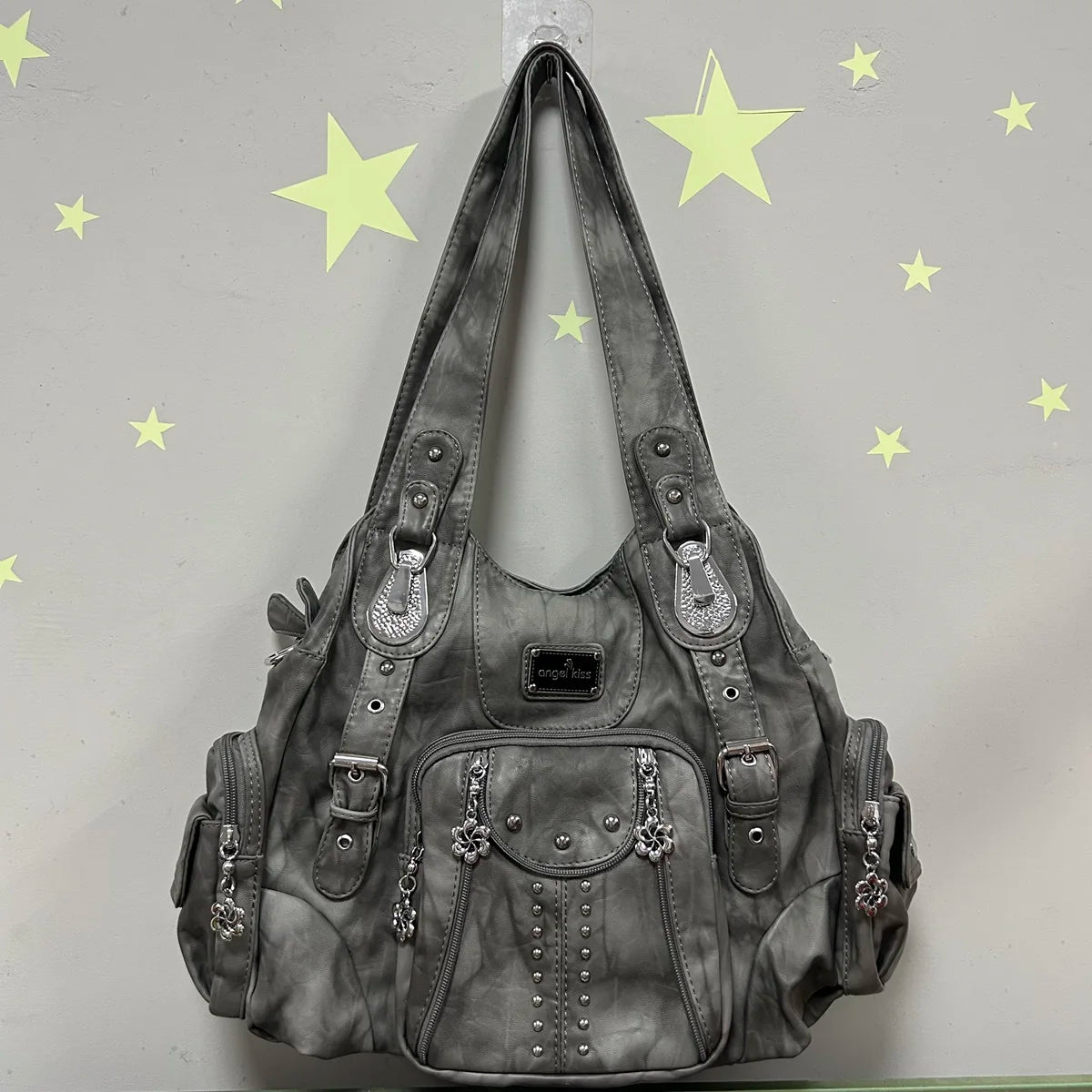 Vintage Bag Women Fashion Handbags PU Leather Shoulder Bags Female Satchel Big-capacity Shoulder Purse Bag Bolsa Feminina