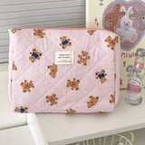 Quilted Bear Floral Cosmetic Bag for Women & Girls