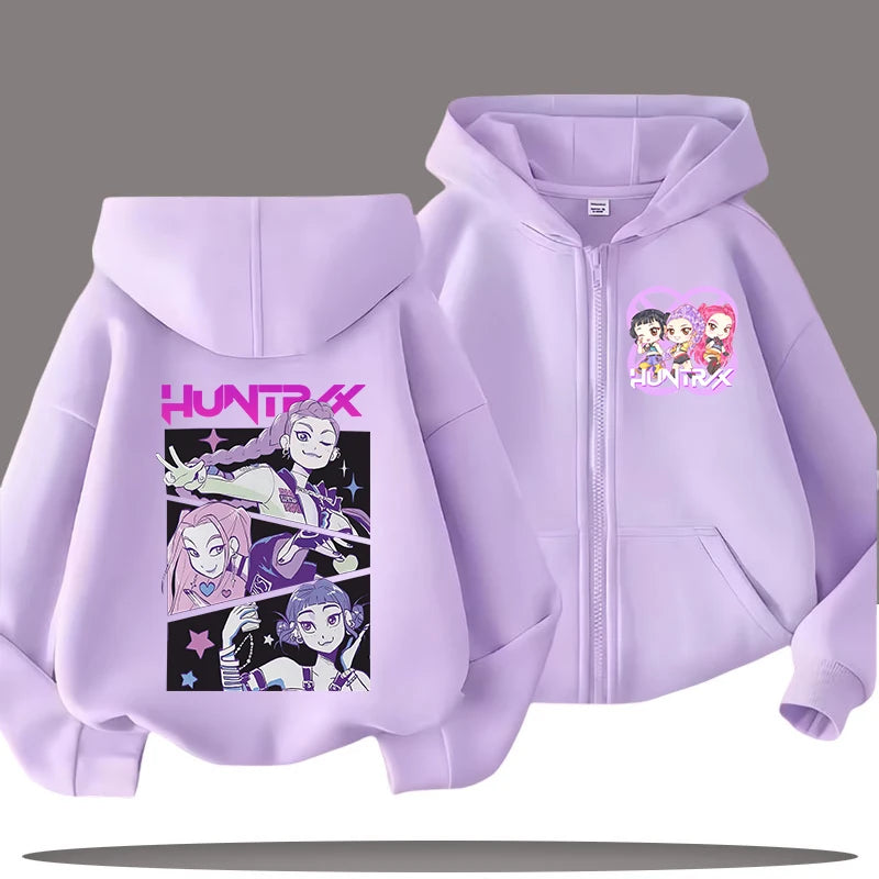 Demon Hunters Kids' Hooded Zip Jacket
