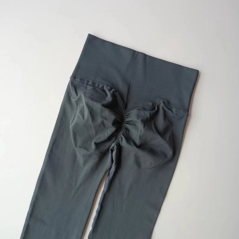 High-Waist Seamless Yoga Leggings – USA-Made Push-Up Fitness & Gym Tights