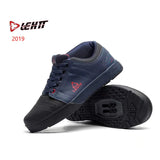 LEHTF Men's Breathable Lace-Up MTB Cycling Shoes