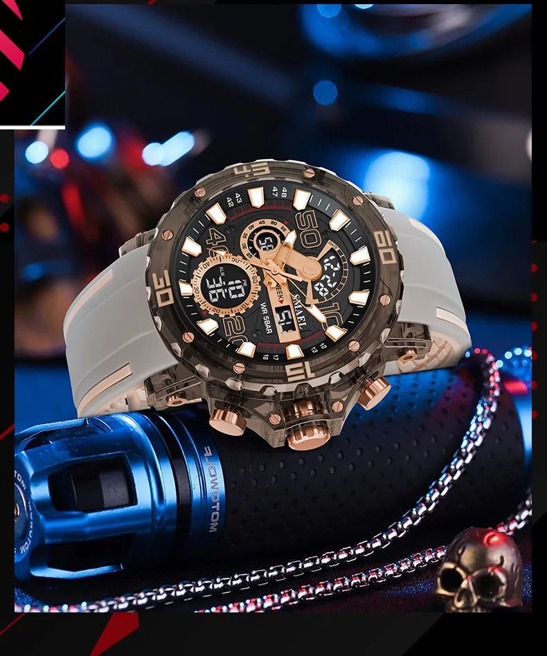 SMAEL 8136 Men's Sport Watch – 50M Water Resistant