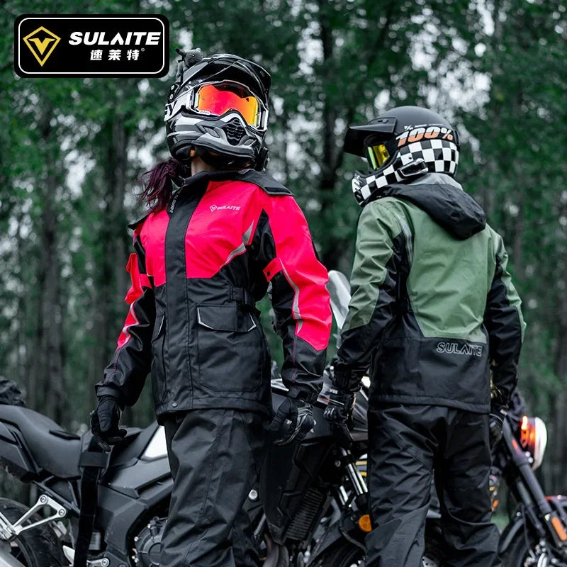 Waterproof Motorcycle Raincoat Suit – Unisex Riding Gear