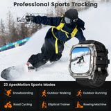 KOSPET Tank M4 Smart Watch Stainless Steel 6-Sat GPS Offline Maps 10ATM Waterproof 45M Dive 24/7 Health Monitor for Android iOS
