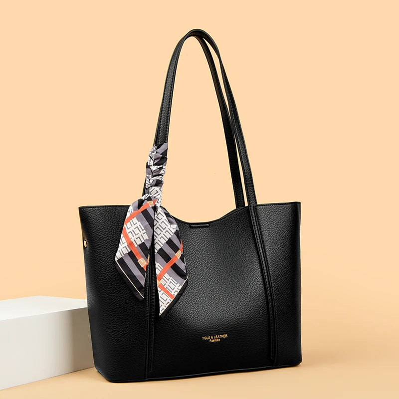 Genuine Brand Women Tote Bag High Quality Soft Leather Large Ladies Shoulder Crossbody Bag Luxury Female Shopping Handbag A Main