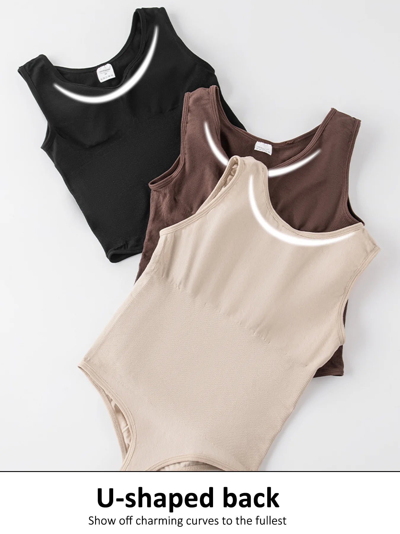 Seamless Thong Shapewear Bodysuit – Firm Tummy Control Fajas Body Shaper for Women