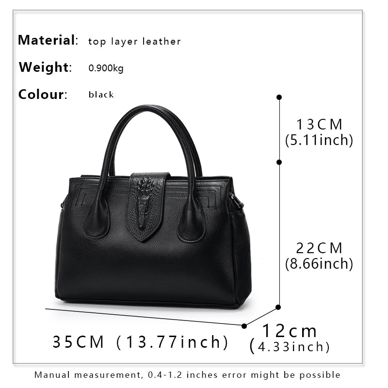 Aidanni Genuine Leather Women's Bag 2026 New Versatile Shoulder & Crossbody Bag, Fashion Ladies Handbag for Elegant Women
