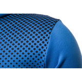 Men’s Slim Fit Polka Dot Zip Hoodie