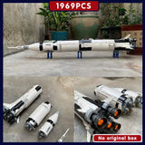 In Stock Apollo Saturn V Building Blocks Space Rocket Building Blocks Children's Toys Decoration Birthday Christmas Gifts